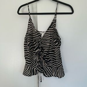 Zebra Striped Tank. Size 12.